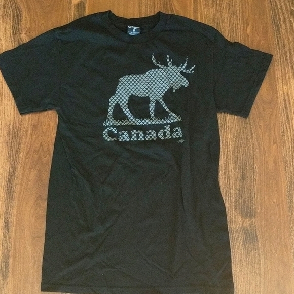 Canada moose t-shirt black small men's - Picture 2 of 3
